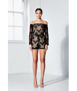 Winona Mystery Playsuit Black