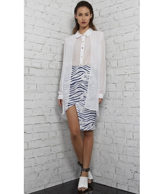 ANGELS OF FIRE MIDI SKIRT