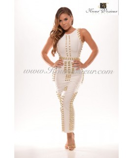 KimK Metal Studded Bandage Dress