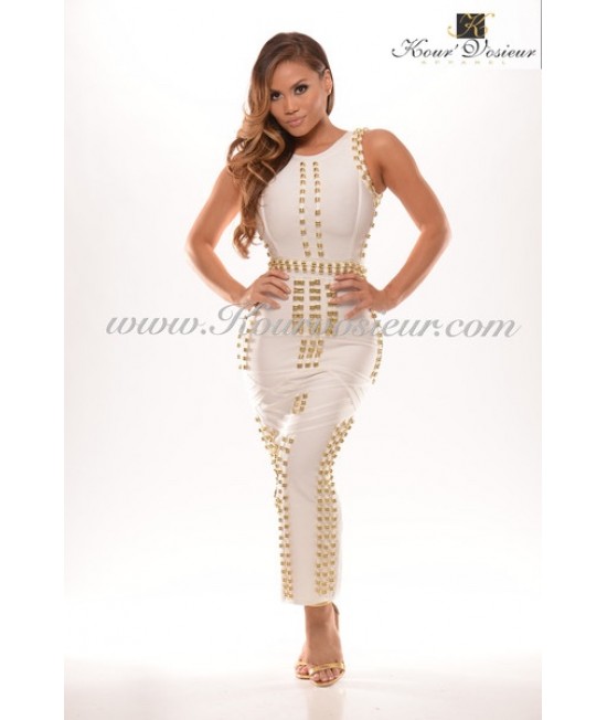 KimK Metal Studded Bandage Dress